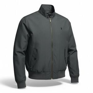 Polo Ralph Lauren Men’s Lightweight Windbreaker Jacket Gray Zip Up Size Large